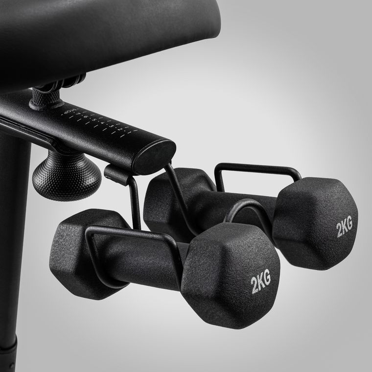 Suporte de halteres integrado ao quadro da bike de spinning ZiYou 250-PRO
